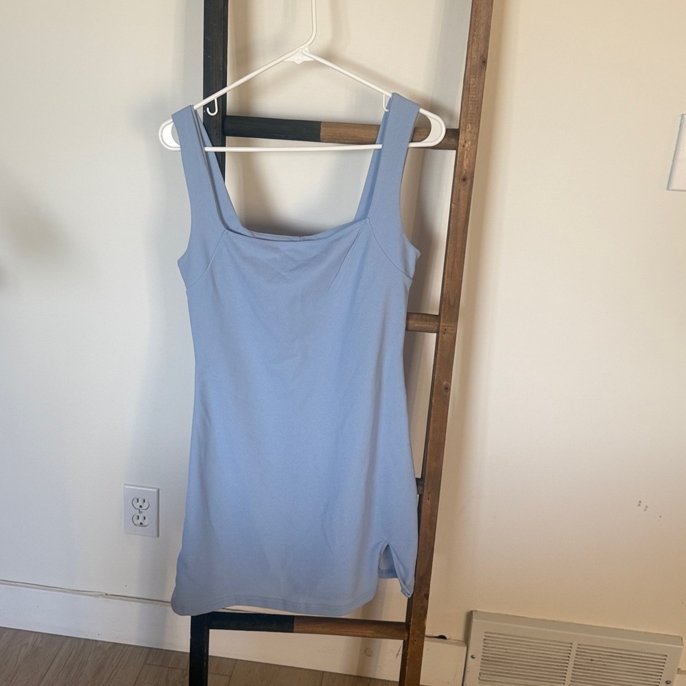SHEIN Light Blue Sleeveless Dress